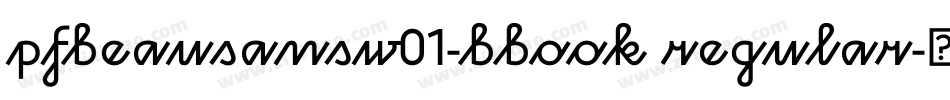 pfbeausansw01-bbook regular字体转换